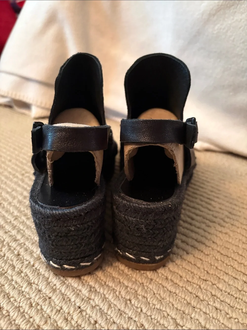 rag & bone Leather Espadrille Wedges